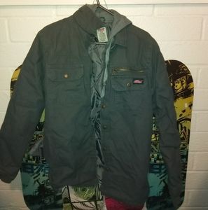 Dickies double layer jacket, light ripping.